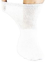 Basico Mens Physicians Choice 12pairs Diabetic Socks Crew White