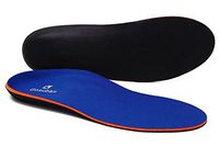 Maximum Cushion Orthotic Insoles for Flat Feet,Arch Support Shoe Inserts Against Plantar Fasciitis,Overpronation (Mens 13-13.5, Blue)