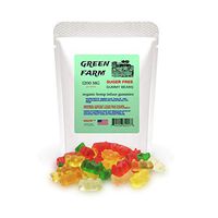 Gummy Bears,Sugar Free,1200 mg,Premium Organic Hemp Infused Gummies,40 Count, 30 mg Each, THC Free