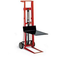 Wesco 260002 Steel Frame 2 Wheeled Hydraulic Pedalift, 750-lb. Capacity, 54" Lift Height, 22" Length x 22" Width Platform