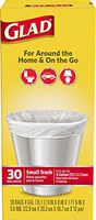 Glad 4 Gallon 30Ct Small 6-Pack