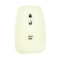Remote Key Fob Case Cover Protector Silicone Skin for Toyota Prius - Luminous