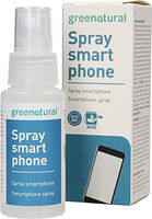 GREENATURAL - Cleaning Spray for Smartphones & Tablets - Removes halos and fingerprints - With vegetable surfactants - Delicate and effective - Organic - 50 ml