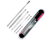 YxnGu Ear Wax Removal - 5 Pcs Ear Cleaning Tool Kit, Stainless Steel Ear Hygiene Care Sets with Storage Box