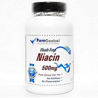 Flush Free Niacin 500mg // 100 Capsules // Pure // by PureControl Supplements