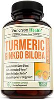 Turmeric Curcumin with Ginkgo Biloba Supplement. Helps Support Healthy Joints and Cartilage. Boosts Focus, Concentration, and Memory. Bioperine for Optimal Absorption. 60 milligrams, 60 Capsules