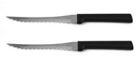 Rada MFG Cutlery Tomato Slicer Knife with Black Handle, 2 Pack