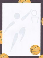 Basketball Stationery Printer Paper 26 Sheets