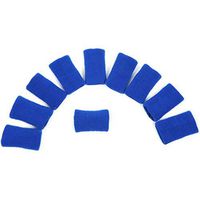 HEALIFTY Finger Sleeves Thumb Braces Support Compression Finger Protector 10 Pcs(Blue)