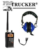 Pro Trucker Racing Scanner Kit Includes BC75XLT with 300 Channels, Blue Racing Headset & Speaker Splitter for Improved Sound and Sound Quality