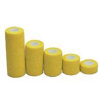 BeesClover 5cmx4.5m Non-Woven Fabric Self-Sticking Sports Tape Volleyball Finger Guard Basketball Ankle Knee Guard Bandage Yellow 5cm4.5m