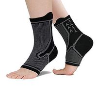 TUQI Plantar Fasciitis Socks - Ankle Brace - Arch Support - Ankle Compression Socks Can Relieve Foot and Heel Pain - A Pair (M)