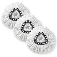 3 Pcs EasyWring Spin Mop Refill Spin Mop Replacement Head Microfiber Mop Head Refills