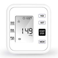 XGuang Home Precision Measuring Instrument Fully Automatic Upper Arm Blood Pressure Monitor-White-Voice