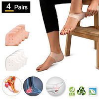 Heel Cushion Sleeve Protectors, Gel Heel Cups, Silicone Heel Protectors, Plantar Fasciitis Inserts Pads,for Women and Men Dry Hard Cracked Skin Care