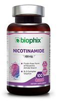 *Flash Sale* B3 Nicotinamide 500 mg 100 Capsules - Natural Flush-Free Vitamin Formula | Gluten-Free Nicotinic Amide Niacin | Skin Health and Healthy Cell Repair Support