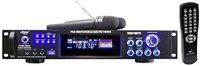 Pyle PWMA2003T 2000W Hybrid Pre Amplifier with AM/FM Tuner/USB/Dual Wireless Mic