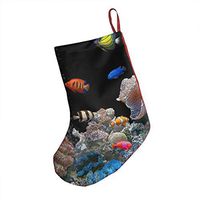 HD Tropical Fish Cool Xmas Socks Hanging Decoration Candy Bag Party Holiday Christmas Santa Claus Home Decor Gift
