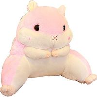 Qi Peng Hamster Pillow Quilt Dual-use Back Waist Pad Cushion Office Lumbar Blanket Blanket Men's Warm Hand Pillow Chair Pillow (Color : A)