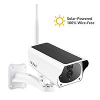 Solar Powered Camera with LG Rechargable Batteries HD 1080p Wireless Waterproof PIR Sensor Motion Detection Night Vision Two-Way Audio WiFi 32GB SD-Card Remote Viewing Free App and Cloud Storage