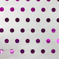 Black Cat Avenue 20" x 30" Printed Tissue Paper for Gift Wrapping, 20-Sheet, Hot Pink Hot Spots Metallic Polka Dots