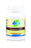 Priority One Vitamins Manganese Sulfate 60 Vegetarian Capsules - Essential Mineral - Healthy Nervous System.*