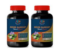 Boost Mood Supplement - Mood Support Natural Complex - Vitamins and Herbal EXTRACTS - niacinamide Capsules - 2 Bottles 120 Vegetable Capsules