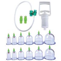 12 Cupping Therapy Cups Effective Healthy Chinese Medical Vacuum Cupping Suction Therapy Device Body Massager Set in Massage & Relaxati for Health Care