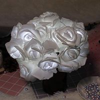 Christmas Decoration,3AA Battery Simulation Rose Light Strings for Wedding Holiday Party, 3 Meters 20 Lights W/Battery Box,White Light