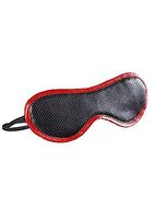 Evolved Novelties Scarlet Couture Bondage Blindfold, Red/Black