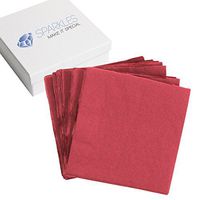 Sparkles Make It Special 50 pcs 2-Ply 5" inch Paper Napkins - Burgundy - Cocktail Drink Party Wedding Reception