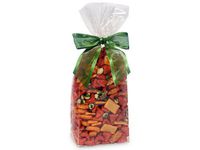 Pack Of 100, Thick 1.6 Mil Compostable Solid Clear Hard Bottom Cello Bags 4 X 2-1/2 X 12"