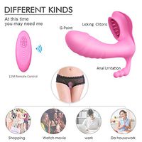 Waterproof Wearable Wireless Remote Intelligent Heating V¨«brador,7 Silent Vibration Modes,Waterproof,Skin-Friendly Silicone, USB Rechargeable Massag¨¨r