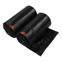 DynkoNA 5 Gallon Garbage Bags, Black Drawstring Trash Bags
