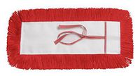M2 Professional STATIC-H Dust Mop Head, Key Hole (Tie-On) Backing, 48-Inch x 5-Inch - Red - Case of 6 - For Industrial Commercial & Home Uses, Perfect for Hardwood, Laminate, Concrete, etc.