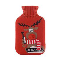 Christmas Washable Soft Cover Fashion Safe Hot Water Bottle Bag-A03