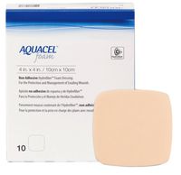 Aquacel Non-adhesive Gelling Foam Dressing 4" x 4" (Box of 10 Each)