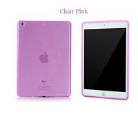 Case for iPad Air 2, Mocase Ultra-Thin Clear Soft Skin TPU Rubber Gel Protective Case for iPad Air 2 /iPad 6 (Clear-Pink)