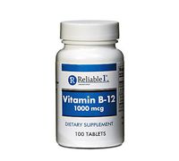 RELIABLE 1 LABORATORIES Vitamin B-12 1000 MCG Supplement (100 Tablets, 1 Bottle) - Helps Keep Blood and Nerve Cells Healthy