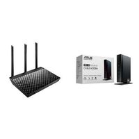 ASUS Dual-Band 3 x 3 AC1750 Wi-Fi 4-Port Gigabit Router (RT-AC66U_B1) and ASUS DOCSIS 3.0 High Speed 16 x 4 Cable Modem