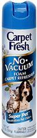 Carpet Fresh No Vacuum Foam Carpet Refresher, Super Pet 10.50 oz (Pack of 10)
