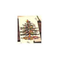CR. Gibson Christmas Tree Spode 3-Ply Paper Guest Napkins, 16-Pack