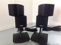 BOSE DESKTOP DOUBLE CUBE SPEAKER W/STAND & WIRE black 2 each