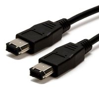 Hosa FIW-66-103 3-Feet Firewire 400 Cable 6-Pin to Same