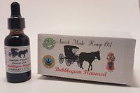 Bubblegum Flavored Amish Made Organic Hemp Oil Extract with 2500 mg of Hemp Extract Reduces Pain, Anxiety and Stress. Helps with Sleep, Mood, Skin and Hair via Hemp Extract Oil Drops (Bubblegum)