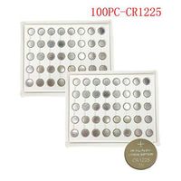 CR1225 ECR1225 DL1225 3V Lithium Batteries for Thermometer Watch CR 1225 Batteries 100Pcs