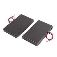 eDealMax 2 PCS 12V caja de batería 8 x 1.5V AA célula de la batería a 2 Wire w Interruptor