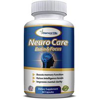 Neuro & Brain Care, Extra Strength Brain Supplement for Memory, Focus, Clarity - Boosts Memory Function, Intelligence Levels & Focus, Premium Brain Health Supplement for Men & Women, 60 Capsules