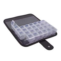 Ezy Dose Travel (7-Day) Pill, Medicine, Vitamin Organizer Box | Weekly, 4 Times a Day, AM PM | Large Removable Compartments | Clear Lids