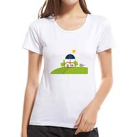 Summerout Women Tops Girls Child Sport Short Sleeve Solid Ultra Dry Tee Shirt, White (M)